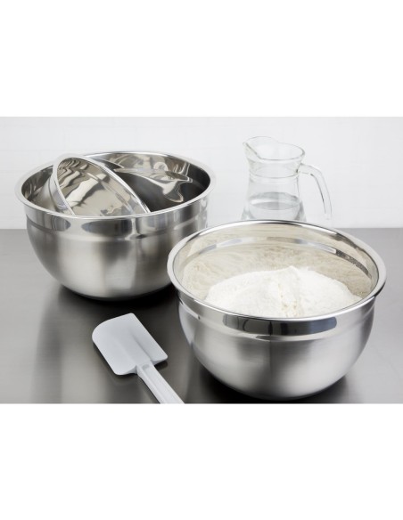 Bassine inox 8L fond silicone Vogue - stabilité & durabilité