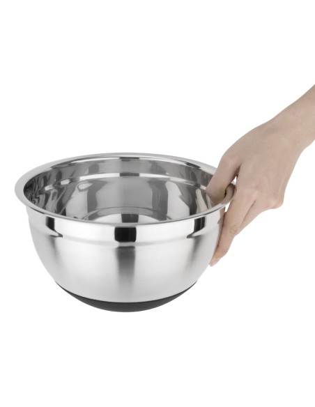 Bassine inox 3L Vogue avec fond silicone antidérapant