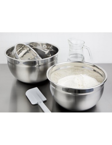 Bassine inox 3L Vogue avec fond silicone antidérapant