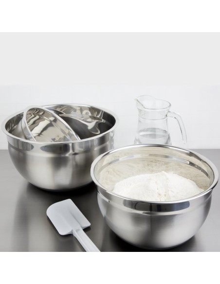 Bassine inox 3L Vogue avec fond silicone antidérapant