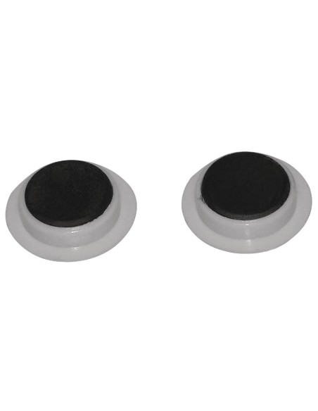 Aimants Olympia blanc - lot de 12 pour tableaux effaçables