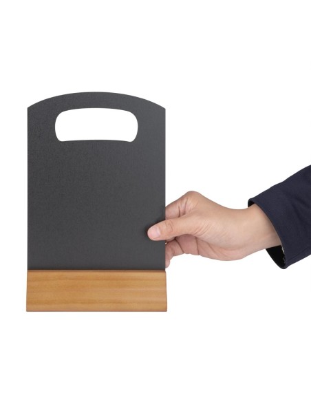 Ardoise de table Olympia 225 x 150 mm - support en pin