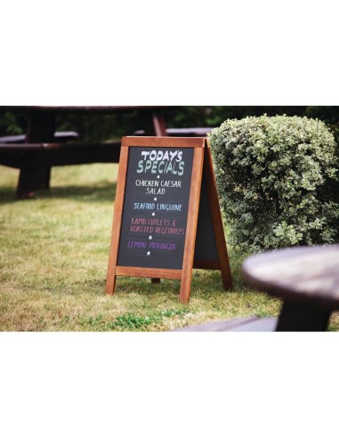 Panneau de trottoir Olympia cadre bois 850x500 mm - Vente en ligne