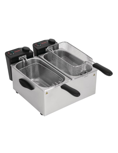 Friteuse double Caterlite 2x3,5L - 4 kW, inox