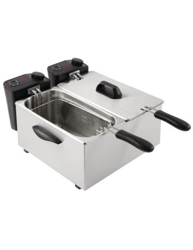 Friteuse double Caterlite 2x3,5L - 4 kW, inox