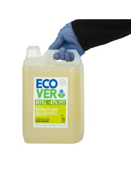 Liquide vaisselle concentré citron & aloe vera Ecover 5L - Nettoyage efficace