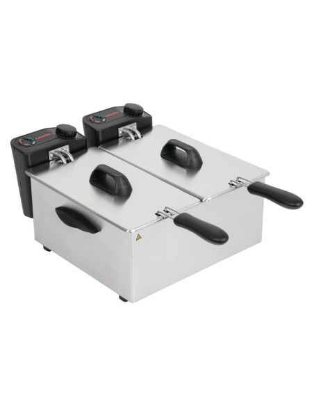 Friteuse double Caterlite 2x3,5L - 4 kW, inox
