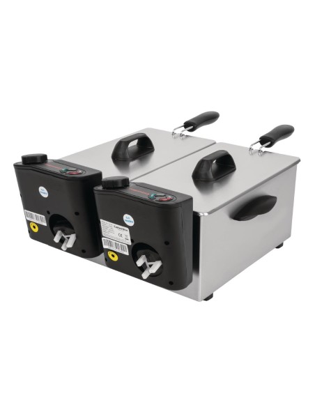 Friteuse double Caterlite 2x3,5L - 4 kW, inox