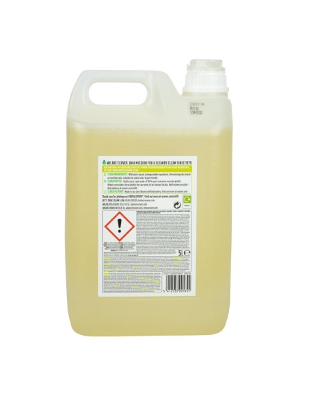 Liquide vaisselle concentré citron & aloe vera Ecover 5L - Nettoyage efficace