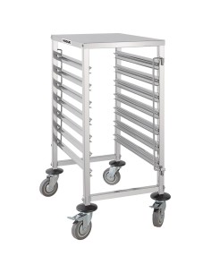 Chariot à glissières GN Vogue 7 niveaux - Inox