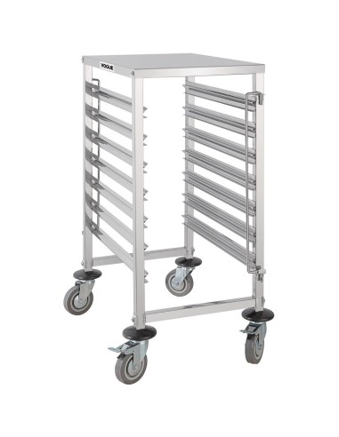 Chariot à glissières GN Vogue 7 niveaux - Inox