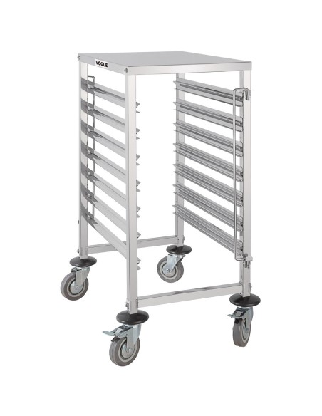 Chariot à glissières GN Vogue 7 niveaux - Inox