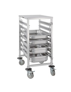 Chariot à glissières GN Vogue 7 niveaux - Inox 2