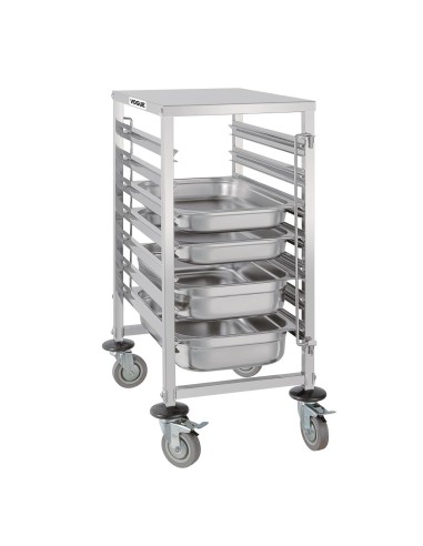 Chariot à glissières GN Vogue 7 niveaux - Inox