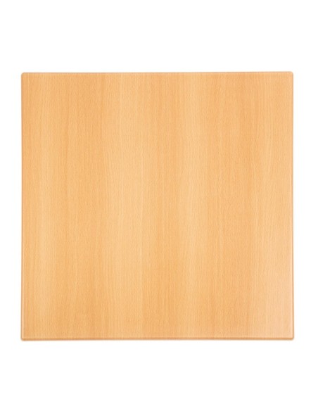 Plateau carré Bolero effet hêtre 600 mm - intérieur