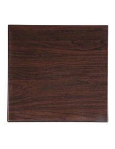 Plateau de table carré Bolero 600mm marron foncé - 30mm