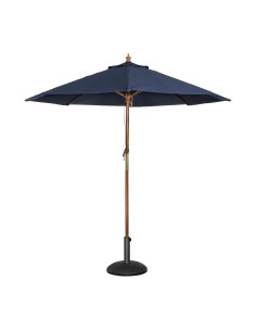 Parasol rond Bolero 2,5m bleu marine - 2,37 m haut