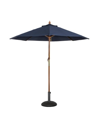 Parasol rond Bolero 2,5m bleu marine - 2,37 m haut