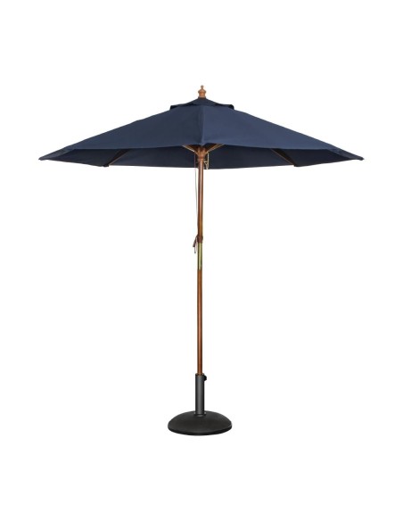 Parasol rond Bolero 2,5m bleu marine - 2,37 m haut