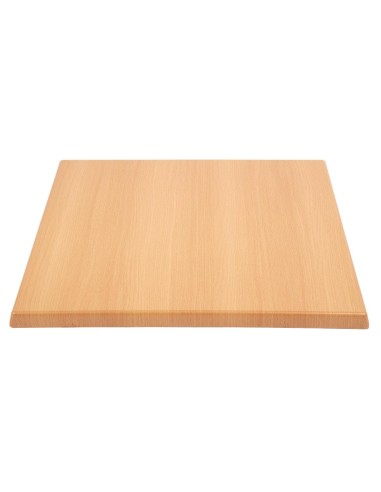 Plateau carré Bolero effet hêtre 600 mm - intérieur