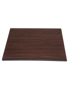 Plateau de table carré Bolero 600mm marron foncé - 30mm 2