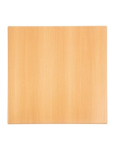 Plateau de table carré Bolero effet hêtre 700 mm - intérieur