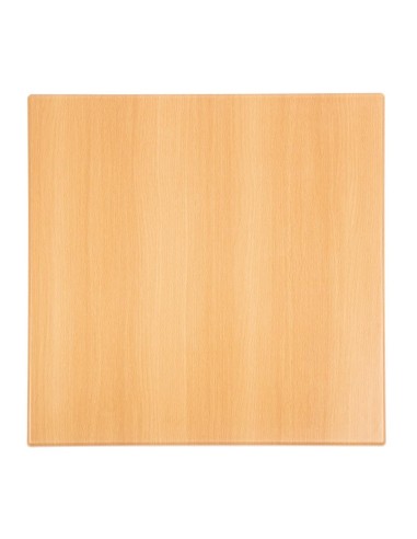 Plateau de table carré Bolero effet hêtre 700 mm - intérieur