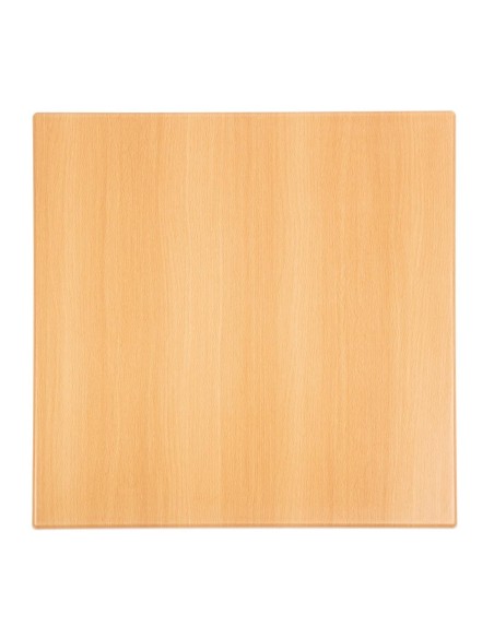 Plateau de table carré Bolero effet hêtre 700 mm - intérieur