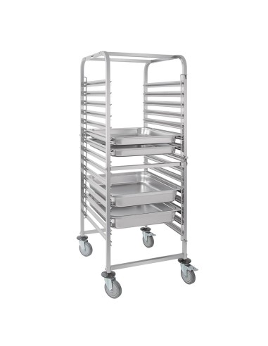 Chariot à glissières GN Vogue 15 niveaux - Acier inoxydable