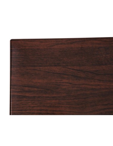 Plateau de table carré Bolero 600mm marron foncé - 30mm