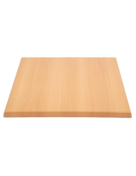 Plateau de table carré Bolero effet hêtre 700 mm - intérieur