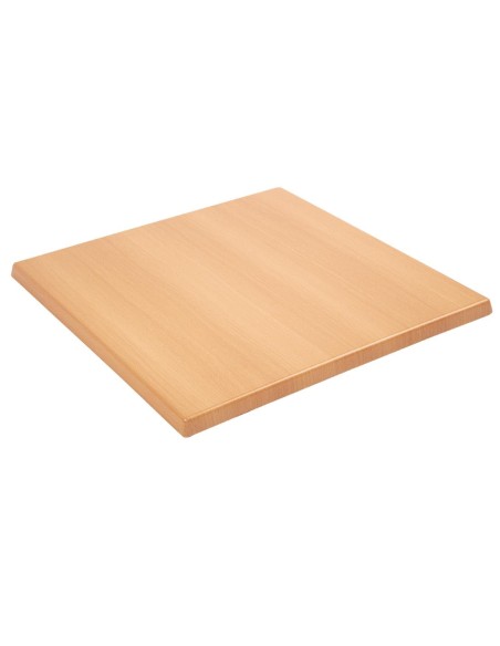 Plateau carré Bolero effet hêtre 600 mm - intérieur