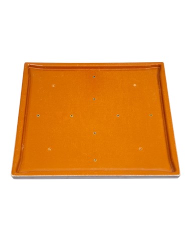 Plateau de table carré Bolero 600mm marron foncé - 30mm