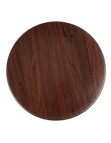 Plateau rond Bolero 600mm marron foncé - intérieur
