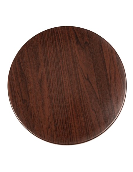 Plateau rond Bolero 600mm marron foncé - intérieur