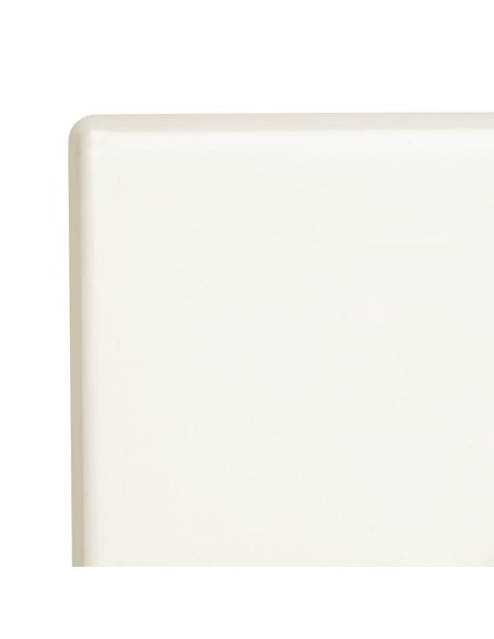 Plateau carré Bolero blanc cassé 700 mm - Résistant et hygiénique