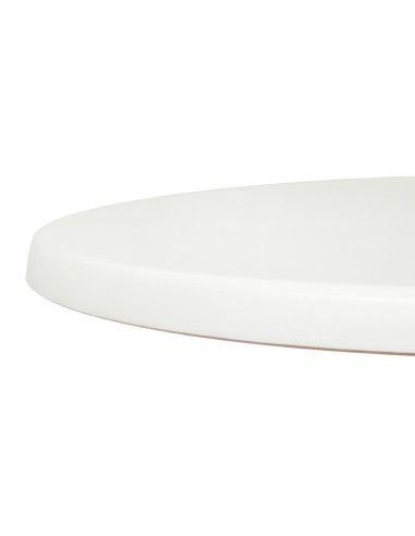Plateau rond Bolero 600mm blanc cassé - Table intérieure