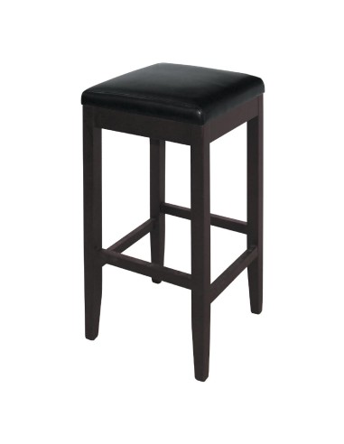 Tabourets bar haut Bolero noir - lot de 2