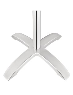 Pied de table 4 branches Bolero aluminium brossé - 680x660mm 2
