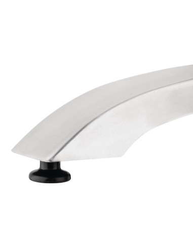 Pied de table 4 branches Bolero aluminium brossé - 680x660mm