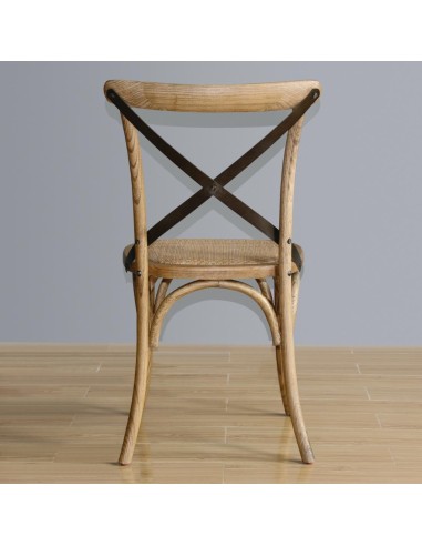 Chaises Bolero en bois patiné - Lot de 2, style industriel