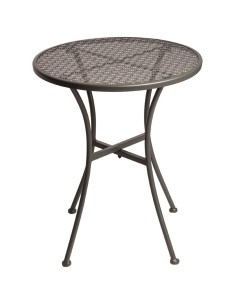 Table bistro ronde Bolero gris 600mm - extérieur & intérieur