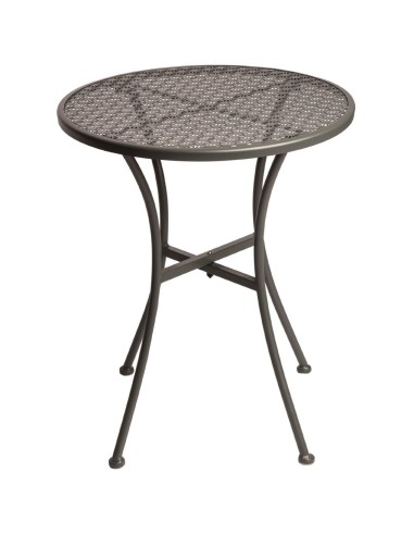 Table bistro ronde Bolero gris 600mm - extérieur & intérieur