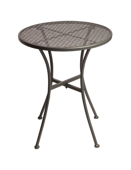 Table bistro ronde Bolero gris 600mm - extérieur & intérieur