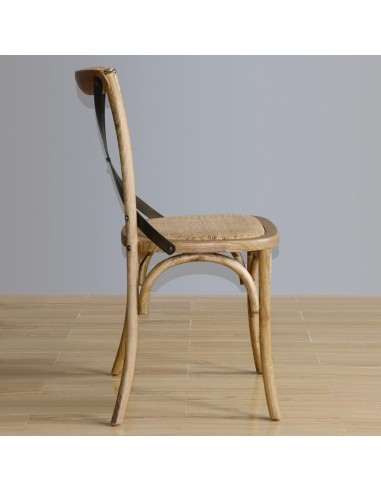 Chaises Bolero en bois patiné - Lot de 2, style industriel