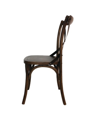 Chaises noyer Bolero - lot de 2, style industriel