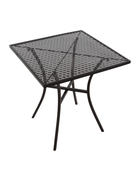 Table bistro carrée Bolero noire 700mm - légère et robuste