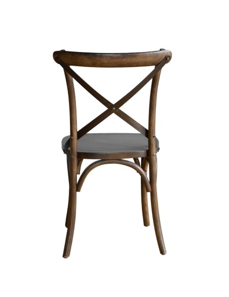 Chaises noyer Bolero - lot de 2, style industriel