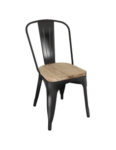 Chaise Bolero Bistro noir - lot de 4