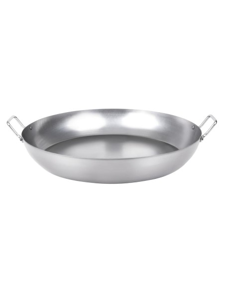 Poêle à paëlla en acier carbone Vogue 508 mm - 12,8 L